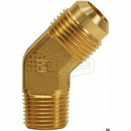 DIXON Tube Elbow, 3/8 x 1/4 in Nominal, SAE Flare x MNPT, Brass 159F-6-4